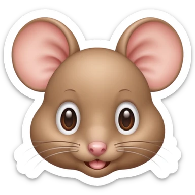 Un ratón cute volteando los ojos 🙄 como ese emoji SOLO LOS OJOS sticker