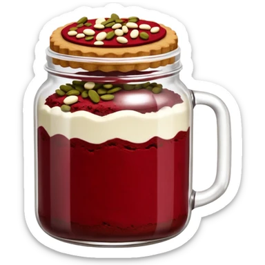 Haz un tarro de galletas Red Velvet con pepitas de chocolate blanco sticker