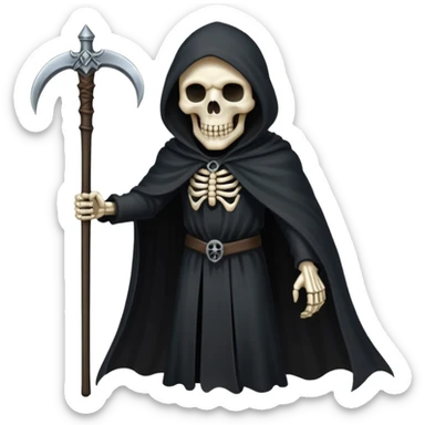 The grim reaper sticker