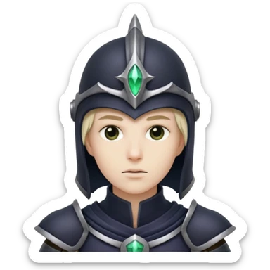 mystic knight with helmet eldricth powers sticker
