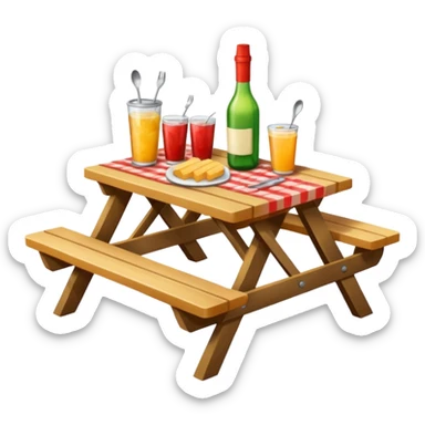 Picnic Table Items sticker