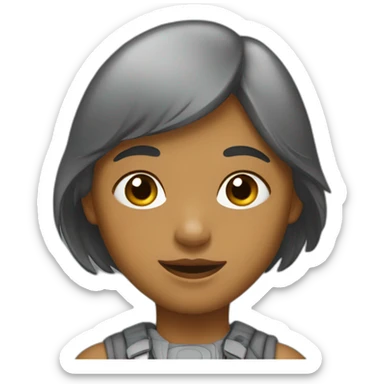 Fille aux tâches de rousseur sticker