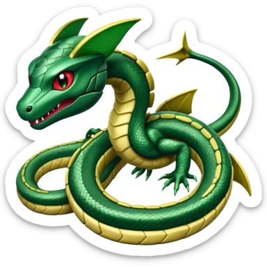 Pokemon  legendary Rayquaza sticker