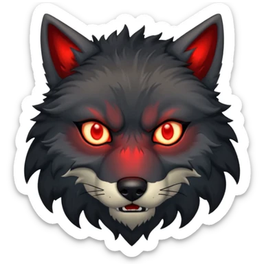 Loup des ténèbres sticker