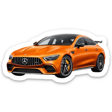 Mercedes amg gt 63 orange colour sticker