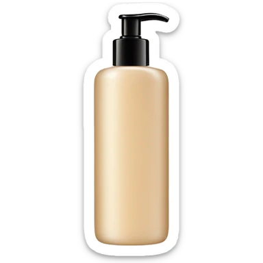 beige shower gel sticker