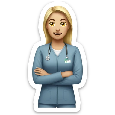 female physical therapist sticker