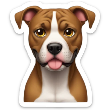 perro villano mitad pitbull sticker
