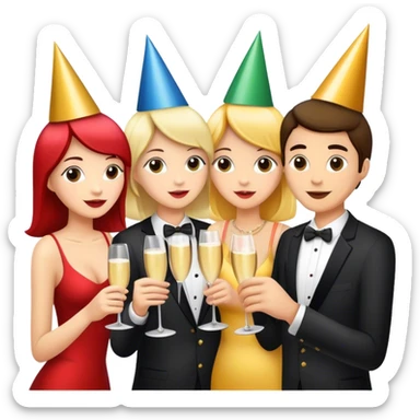 Agave partying  sticker