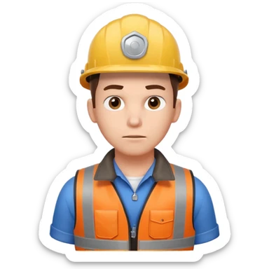 emergency locksmith worker portrait, head and shoulders only, protective gloves, utility vest collar, keyring visible, determined look, 3D cartoon, mobile game icon style, clean background, no text, no watermark sticker