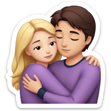 intimate moment between lovers sticker