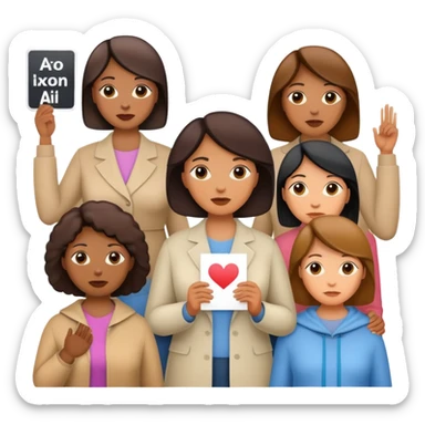 Moms against AI sticker