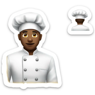🤤this emoji with the chef hat sticker