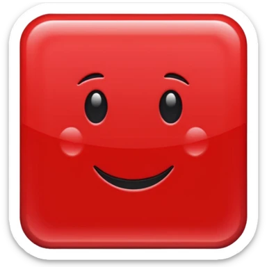 크기 80*80px의 red color rectangular sticker