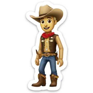 Bottes sanchez cow boy sticker