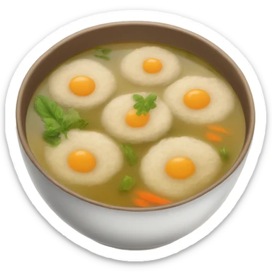 Matzah ball soup sticker