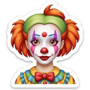 Garota palhaça sticker