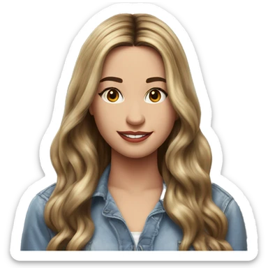 Rachel Zegler is an American actress and singer. She came to prominence with her film debut playing María in Steven Spielberg's musical adaptation West Side - Rachel zegler - straight hair sticker