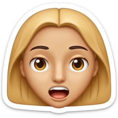 Zipper-Mouth Face sticker