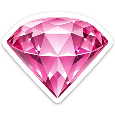 Pink dazzling diamond  sticker
