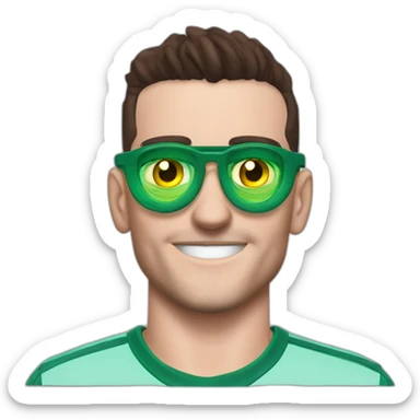 John McGinn finger goggles Aston villa sticker