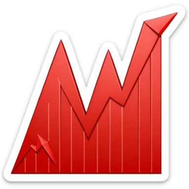 grafico a la baja sticker