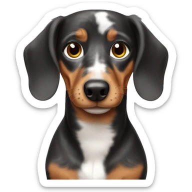 Dachshund merle emoji sticker