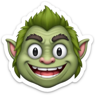 I wanna make troll face emoji sticker