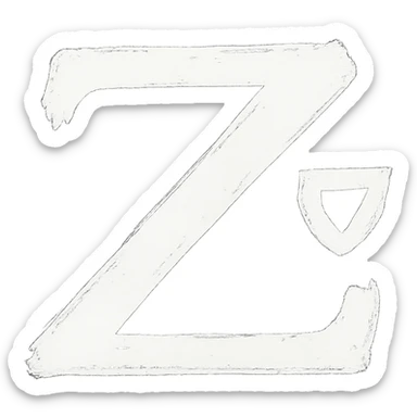 З in the style of the provided example sticker