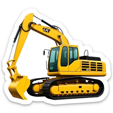 Excavator - Caterpillar 330 (Model Year: 2022) (Iconic colour: Yellow) sticker