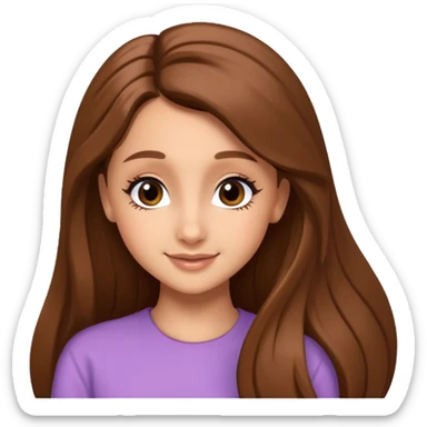 ariana grande with long hair sticker