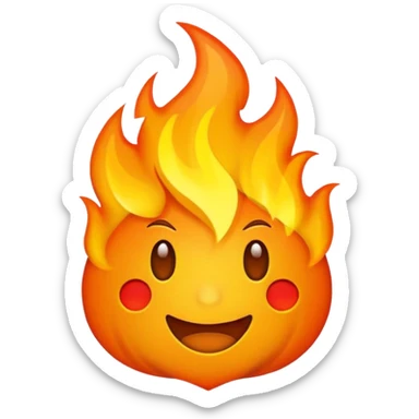 you want the ZWJ embedded inside the fire emoji sticker