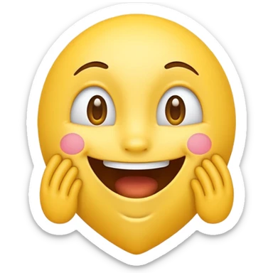 very excited emoji sticker