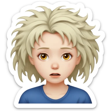 girl crashing out sticker