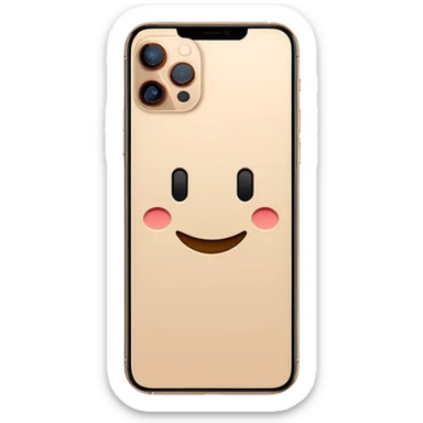 Iphone 16 pro max ligado cor bege claro sticker