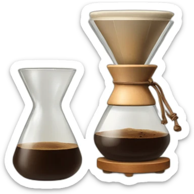 A Chemex coffee brewer sticker