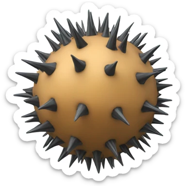 ball with spikes sticker