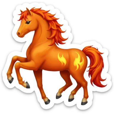 Fire horse sticker