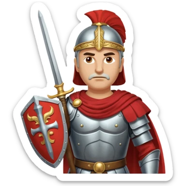 Famoso general cartagines de alto rango de la época púnica, estratega militar muy importante foto del cuerpo entero sticker