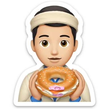 İnsan simit karışım sticker