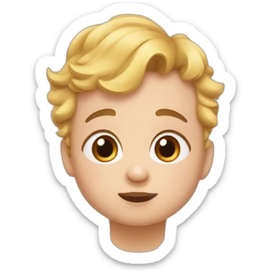 Bébé qui dit coucou sticker