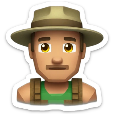 Minecraft farmer villager sticker