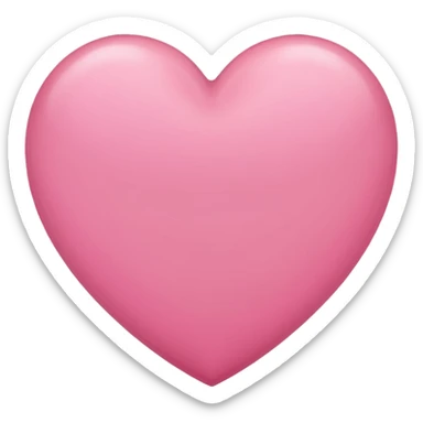 pink heart, no details sticker