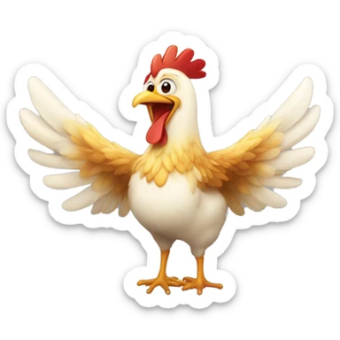 CHIKEN WINGS HAPPY sticker