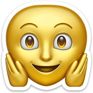 create a golden gold emoji  the most attractive any one or all of them ill choose it should be fully golden sticker