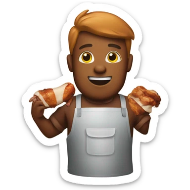 barbecue chicken  sticker