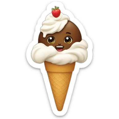 Eat icecream sticker