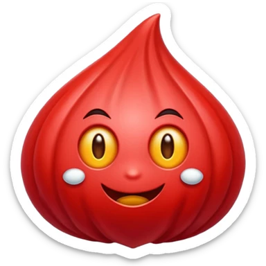 Me gustaría un moño bordó casi rojo sticker