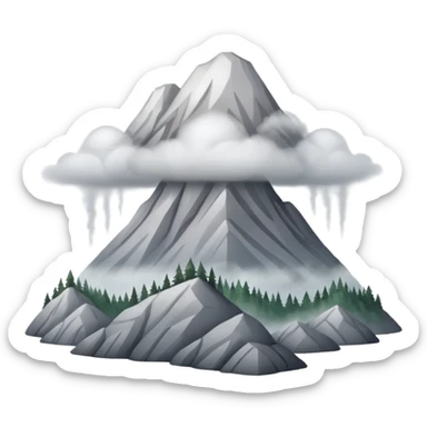 Like a  really foggy oregon mountain  sticker