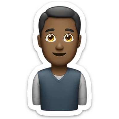 man sent a mail sticker